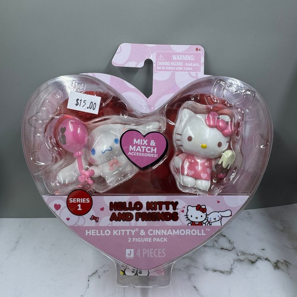 Hello Kitty and Cinnamoroll Figurine Set